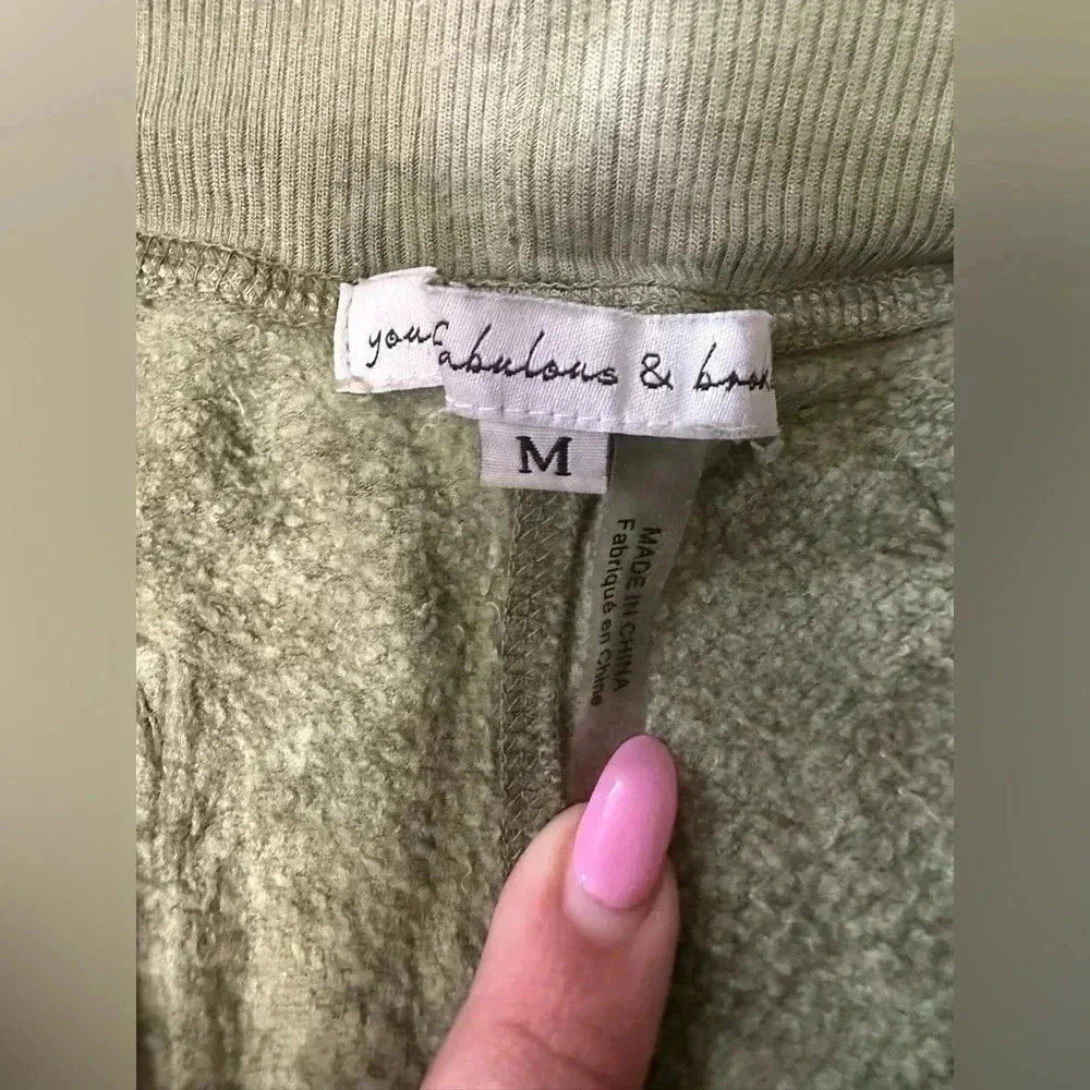 Young Fabulous and Broke Juliette Green Ombré Tie Dye Joggers Size Medium - Picture 8 of 12